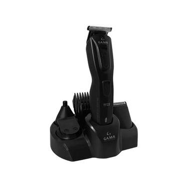Imagem de Aparador Elétrico Ga.Ma Italy Black Titanium T923 9 em 1 Preto para Barba Cabelo e Corpo Bivolt