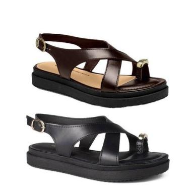 Imagem de Sandalia Papete Dakota Y9283 Feminino, Preto, 37