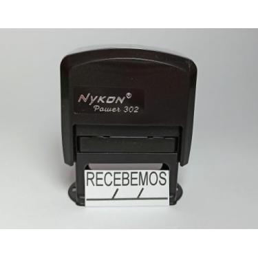 Imagem de Carimbo automático c/ a palavra RECEBEMOS C  3,7cm x 1,3cm - Nykon
