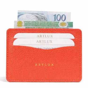 Imagem de Porta Cartão e CNH em Couro Artlux 3062 -, Coral