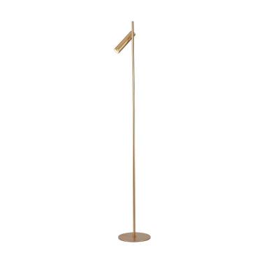 Imagem de Abajur de Coluna Clus Direcionável com Soquete GU10 Dourado Nordecor Iluminação 23CM 144CM