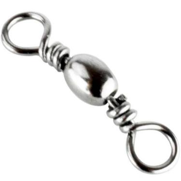 Imagem de 12 Giradores Simples para Pesca de Aço Inox Alligator Tamanho 4 Pescar