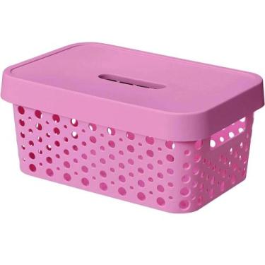 Imagem de Cesto 4,5L Com Tampa Rose - USUAL