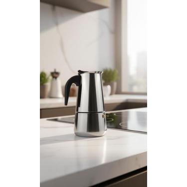 Imagem de Cafeteira Italiana Inox 6 Xícaras 300ml - Congratulations Store