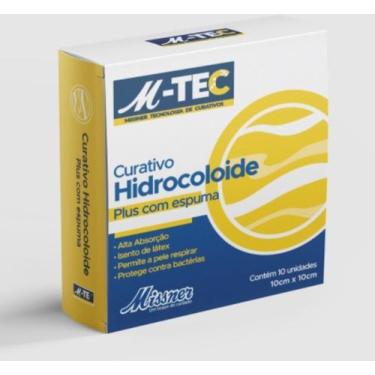 Imagem de Curativo hidrocoloide plus com espuma 10x10cm missner unidade