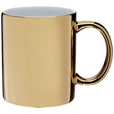 Imagem de Caneca De Porcelana Luminus Dourada 325ml C/caixa De Presente Lyor Dourado No Voltagev