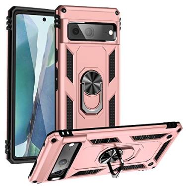 Imagem de YUNCHAO Caixa de telefone Para Google Pixel 7 TPU à prova de choque + Caixa de telefone PC com suporte capa para celular