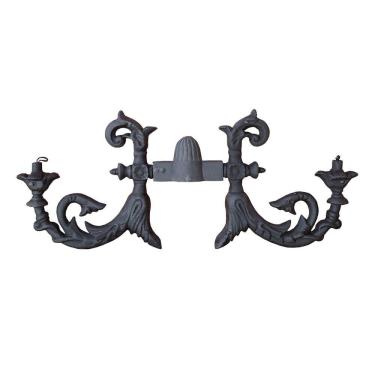 Imagem de Complemento Suporte Poste e de Luminária Ferro Fundido 43x110cm