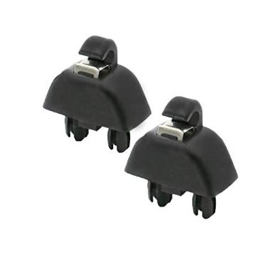 Imagem de TOTMOX 2 peças de gancho de viseira de sol para AUD-i A6 C6 A8 2004-2011, clipe de viseira interior, também adequado para V-W Passat B7 2013-2015 / 2010-2015 Polo