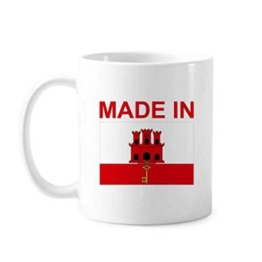 Imagem de Caneca Made In Gibraltar Country Love Cerâmica Café Porcelana Utensílios de Mesa
