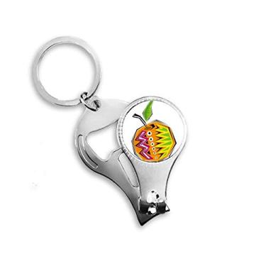 Imagem de Yellow Food Mexico Culture Element Illustration Nail Nipper Ring Chaveiro Abridor de Garrafas Cortador