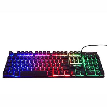 Imagem de Teclado Gamer KNUP KP-2043 Semi Mecânico Ergonômico