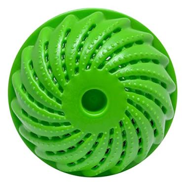 Imagem de Bola Mágica Ecológica Para Lavar Roupas Sem Sabão Com Cerâmica Esfera Econômica Para Até 1500 Lavagens Branco Ou Verde LINHA PREMIUM SYANG (VERDE)