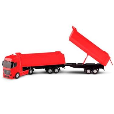 Caminhão De Brinquedo Carreta Caçamba Iveco Hi Way Miniatura - R$ 62