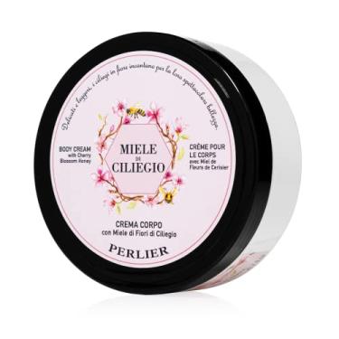 Imagem de Perlier Creme corporal Cherry Blossom Honey - Creme hidratante não oleoso para pele seca - Formulado para hidratação extra 200 ml