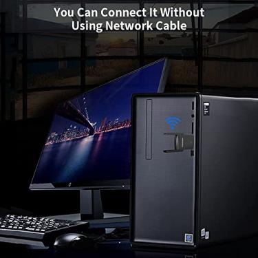 Imagem de Cartão de rede, CF-924AC Placa de rede sem fio Gigabit USB de banda dupla 1300Mbps Adaptr WiFi USB Alta velocidade estável Transmissão de baixa latência