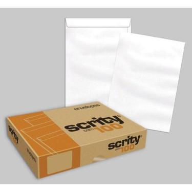 Imagem de Envelope Branco 16,2 X 22,9 Cm Saco Off Set  Sof723 100 Unid - Scrity