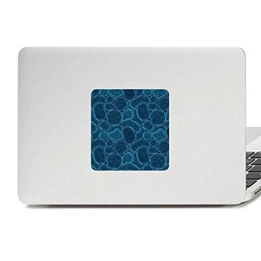 Imagem de Adesivo de vinil com ilustração de células de microscópio azul decalque para laptop decoração de PC