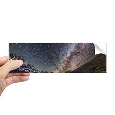 Imagem de DIYthinker Adesivo de para-choque retangular Glacier Lake Note Stars Galaxy Pattern Notebook Janela Decalque