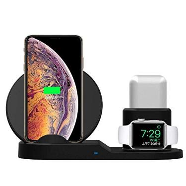 Imagem de Carregador Wireless 3 em 1 Qi Indução 10W/7W