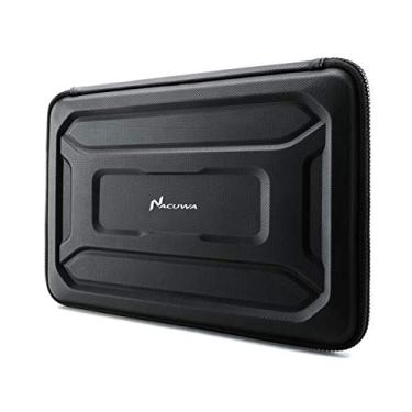 Imagem de Capa protetora para laptop: Capa de transporte para computador de 13 a 13,3 polegadas para 2018 Novo MacBook Air, Pro, Microsoft Surface ou Chromebook - Estojos de capa dura acolchoada, impermeável e à prova de choque para capas duras (Preto)