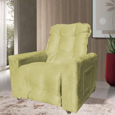 Imagem de Poltrona Extensão De Cílios Reclinável Fiesta Amarelo