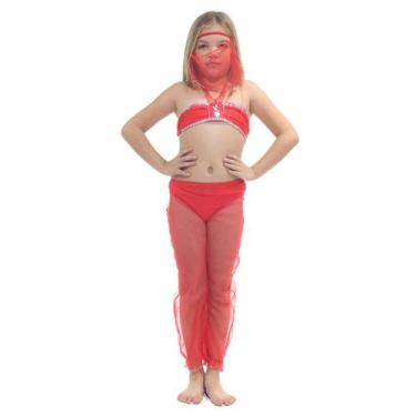 Imagem de Fantasia Odalisca Calça Basic Transparente Com Top e Máscara - Sulamer