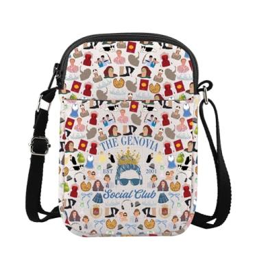 Imagem de G2TUP Bolsa tiracolo Princesa Genovia Princess Mia And The Queen Gifts Me a Princess Shut Up Gifts Princess Shut Up Gifts Princess Movie Shoulder Bag, Est2001 Cb