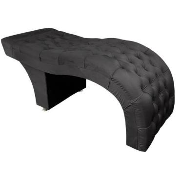 Imagem de Maca para estética de luxo 80 cm - IN-9 Decor, Veludo Preto