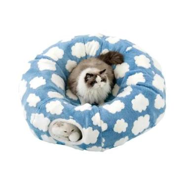 Imagem de Cama Túnel Interativa Lavável Para Gatos Com Bola Para Gatinhos, Filho