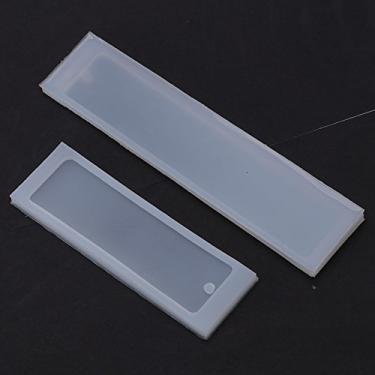 Imagem de AMONIDA Molde de Silicone DIY para Fazer Marcadores, Ferramenta de Artesanato de Joias de Resina Epóxi Durável e Reutilizável para Chaveiro, Molde Pendente para Atividades Em Sala de Aula