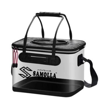 Imagem de Balde De Pesca Transparente E Dobrável Em EVA, Caixa Para Peixes Vivos