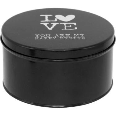 Imagem de Caixa Lovestory Home&Co 8x15x15cm Metal Preto para Organizar Guardar e