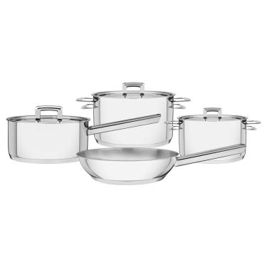 Imagem de Jogo De Panelas Fundo Triplo Tramontina Brava 65400020 Inox