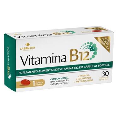 Imagem de Vitamina B12 (30 Cápsulas) - La San-Day