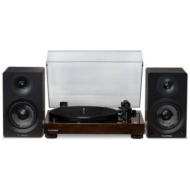 Imagem de Vitrola Toca Discos Retrô com Pré Amplificador e Alto Falantes, 90W, 110v, FLUANCE RT81AI41B, Preto