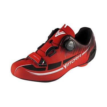 Imagem de Vittoria Sapatos de Ciclismo Fusion CNS Carbon Road, Branco/vermelho, 44 BR