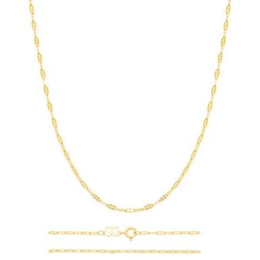 Imagem de Cordão Rommanel 531298 Feminino Banhado A Ouro 18k Formada Com Peças N