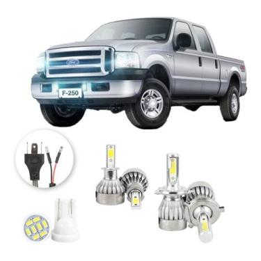 Imagem de Lampadas Led Ford F250 1999 A 2004 H4 H3 20000lm - V10, Branco