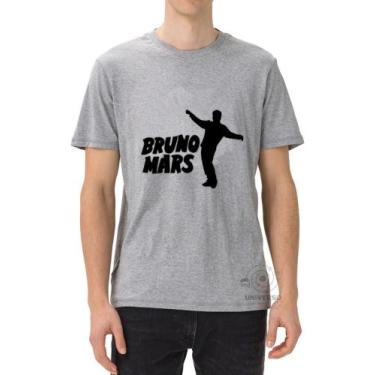 Imagem de Camiseta Unissex Bruno Mars Pop Hip Hop The Town - SEMPRENALUTA , Cinz
