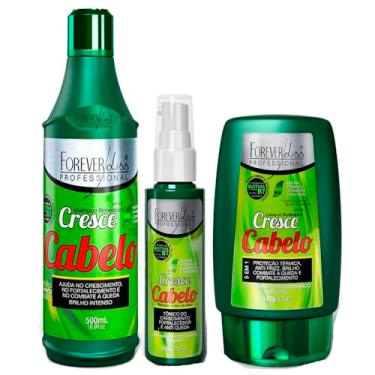 Imagem de Kit Cresce Cabelo Shampoo Leave-in e Tônico Forever Liss