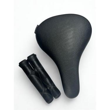 Imagem de Kit Banco Gts Freerider Estilo Ddk + Manopla Estilo Gios (Preto)