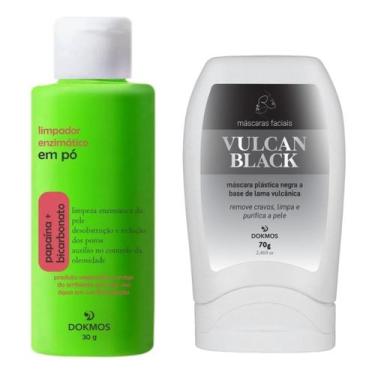 Imagem de KIT Cuidado facial Sabonete e Máscara Black Tira Cravos KIT - Dokmos