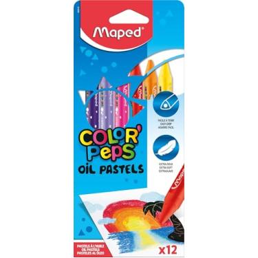 Imagem de Giz Pastel, Maped, Color Peps Oil Pastels, 864010, 12 Cores