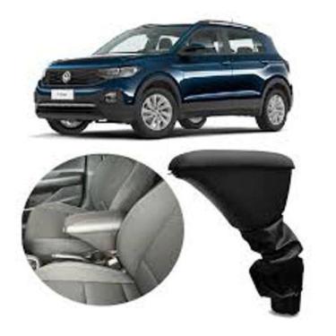 Imagem de Apoio de braço Tiggo 2 tecido preto com costura branca