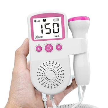 Imagem de Monitor Fetal Doppler Aparelho Para Ouvir Batimentos Coração Bebê Durante A Gravidez