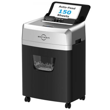 Imagem de Triturador de Papel Automática BONSEN 150 folhas para Escritório, Triturador de Alto Desempenho Microcorte de 60 Minutos para Uso Doméstico
