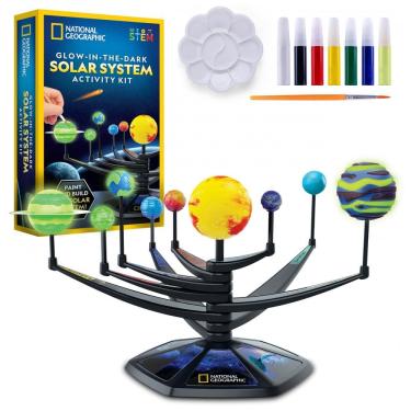 Imagem de Kit Modelo 3D do Sistema Solar que Brilha no Escuro – Brinquedo Educativo, STEM para Crianças, Presente Criativo, National Geographic