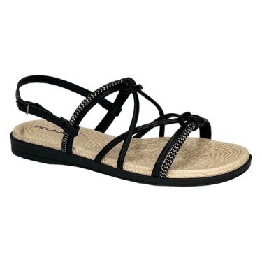 Imagem de Sandália Piccadilly Rasteira Adla 513011 Preto, Preto, 38