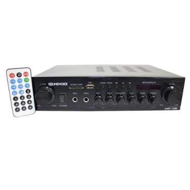 Imagem de Amplificador soundvoice amp120 residencial  bluetooth/usb/fm/sd 120w